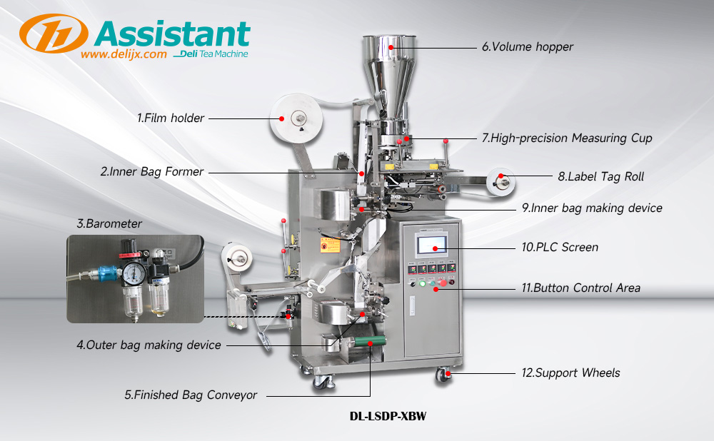 Inner and Outer Tea Bag Packing Machine