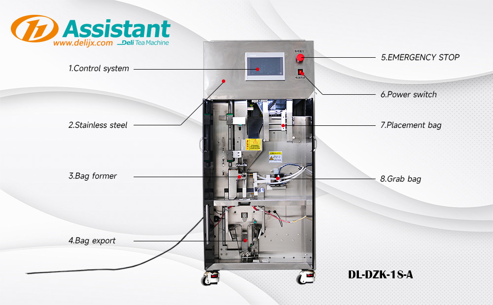 Cabinet type tea bag packaging machine